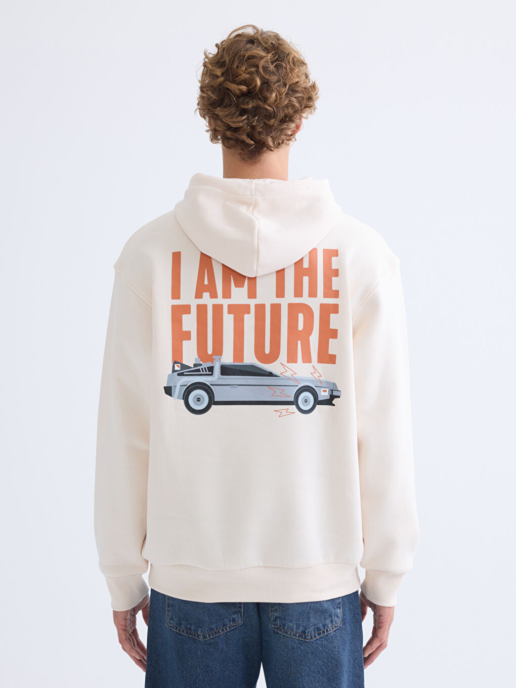 Printed Hooded Men's Sweatshirt-3