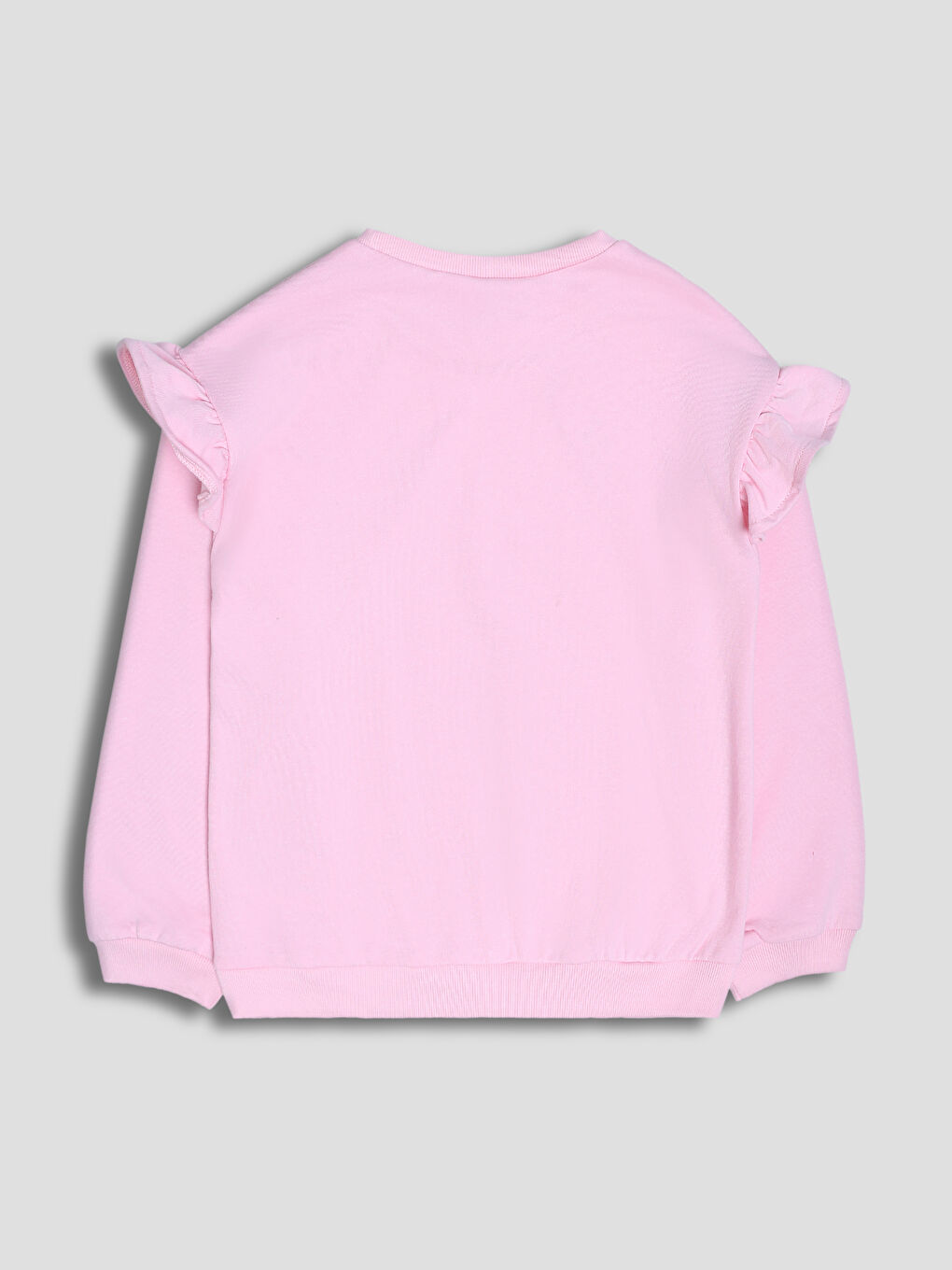 Crew Neck Barbie Printed Girls' Sweatshirt-1