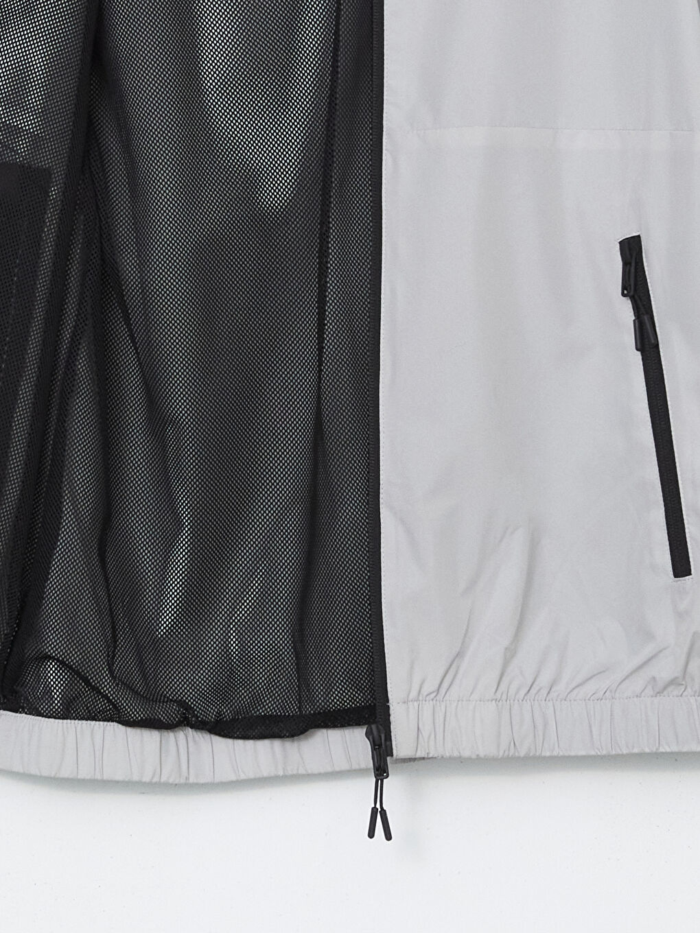 Regular Fit Hooded Men's Raincoat-12