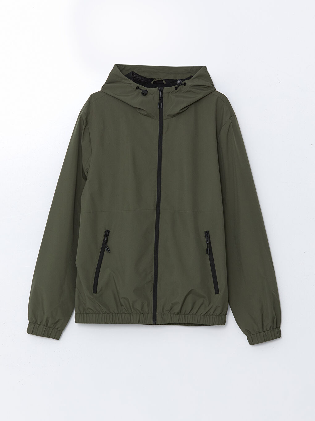 Regular Fit Hooded Men's Raincoat-6