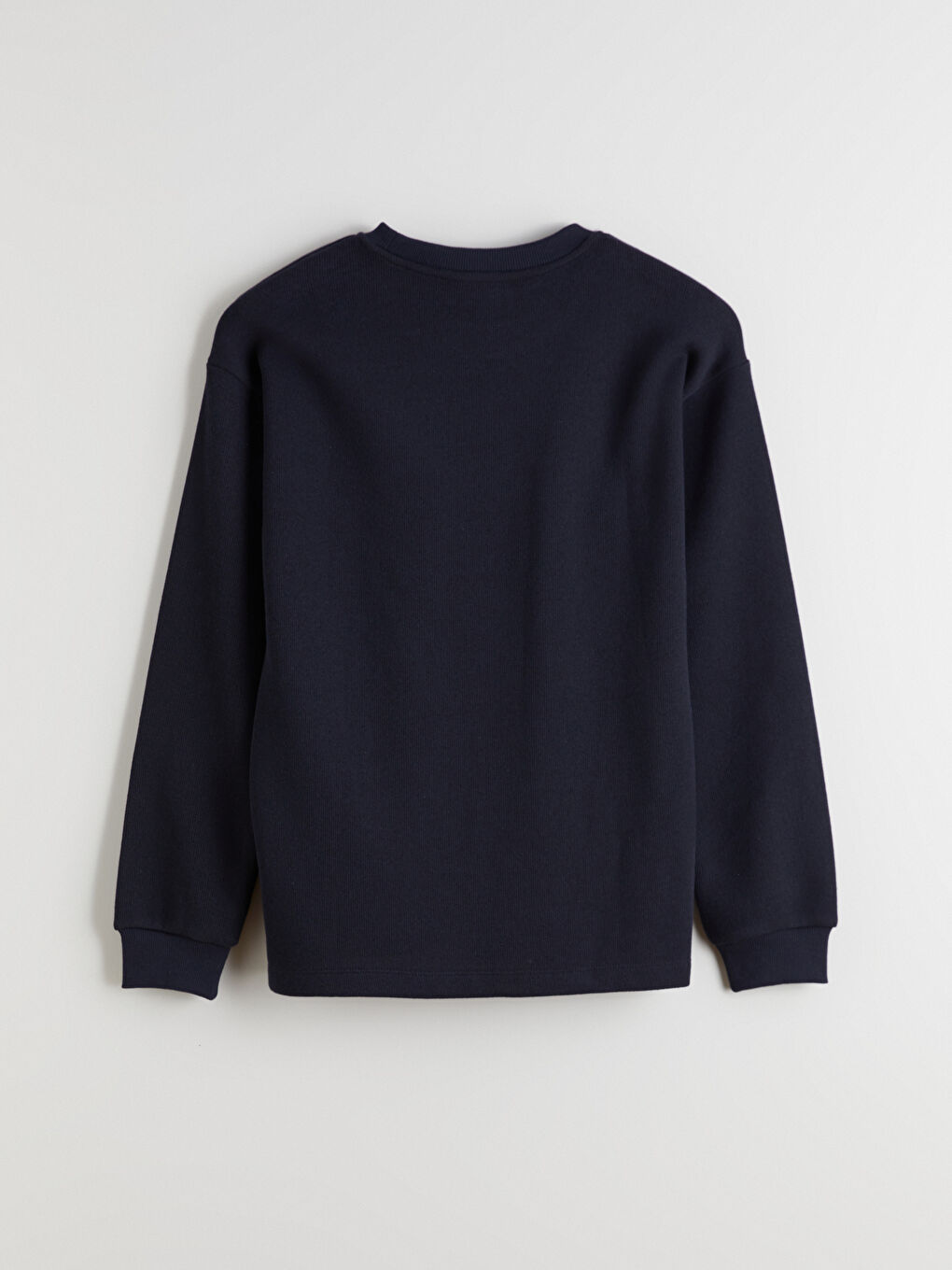 Lacivert Bisiklet Yaka Erkek Triko Kazak-5