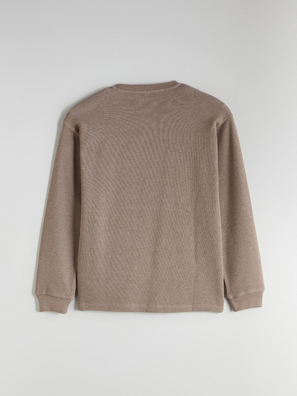 Gri Bisiklet Yaka Erkek Triko Kazak-5