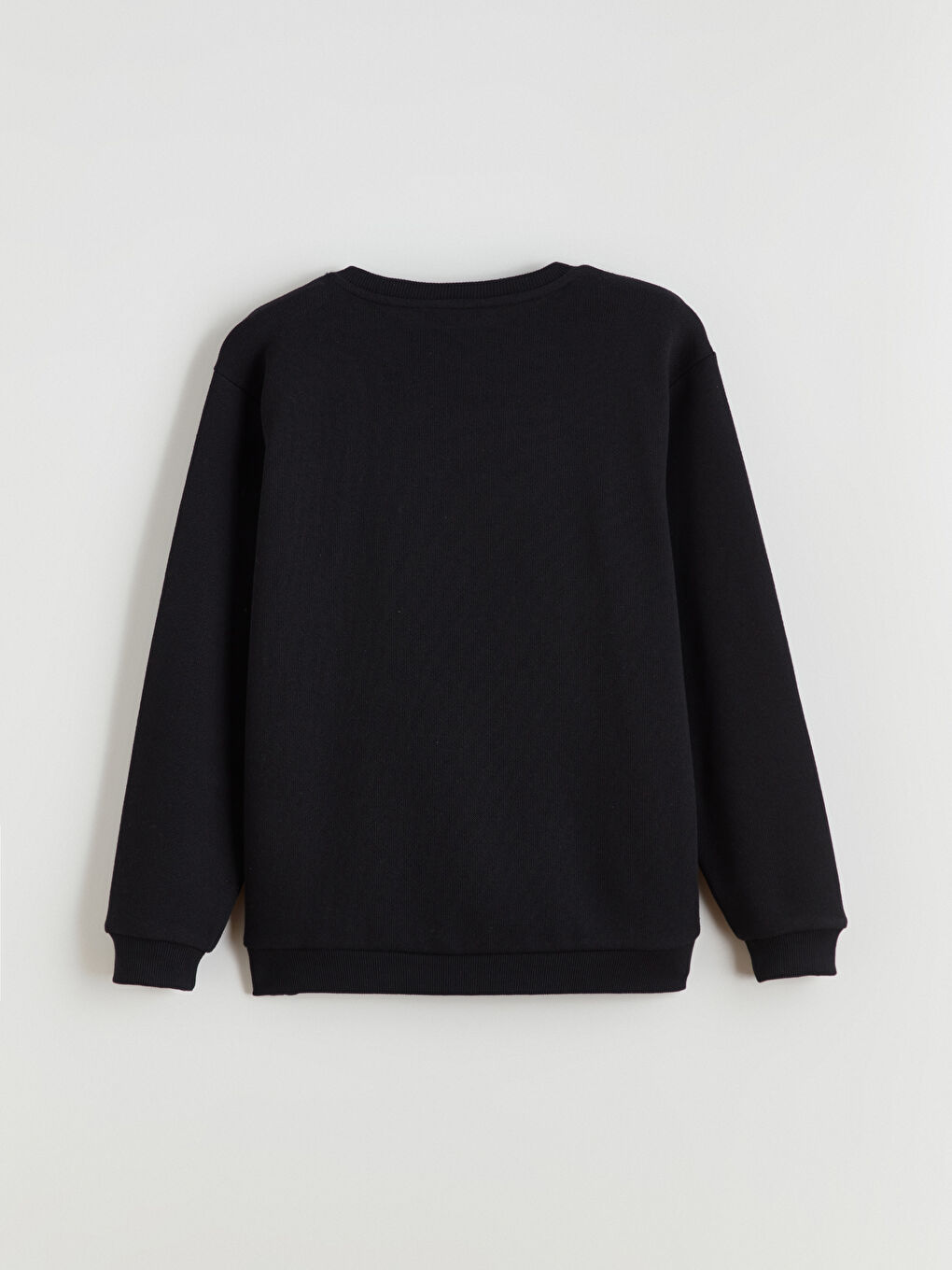 Siyah Bisiklet Yaka Erkek Çocuk Triko Kazak-2