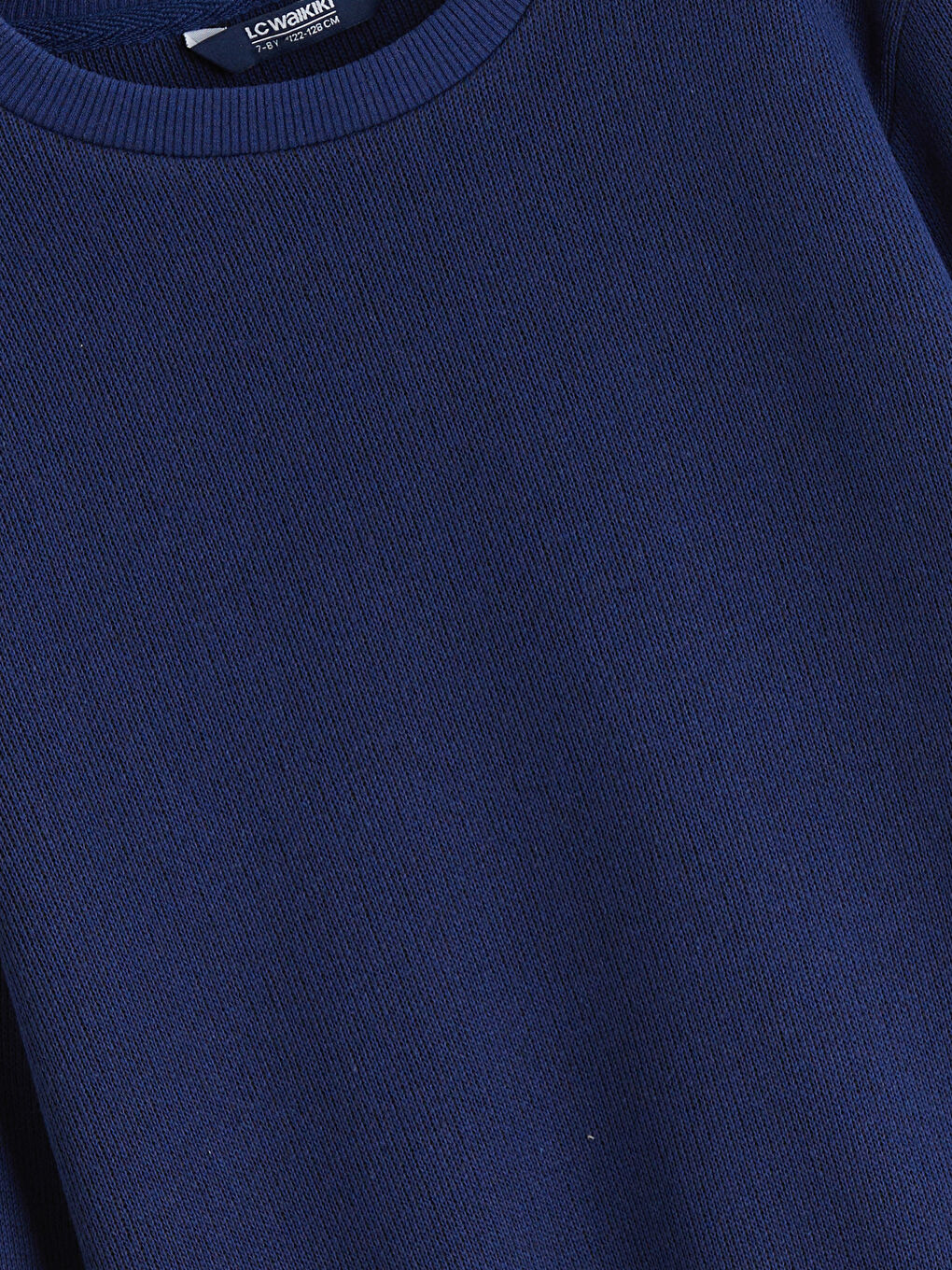 Lacivert Bisiklet Yaka Erkek Çocuk Triko Kazak-1