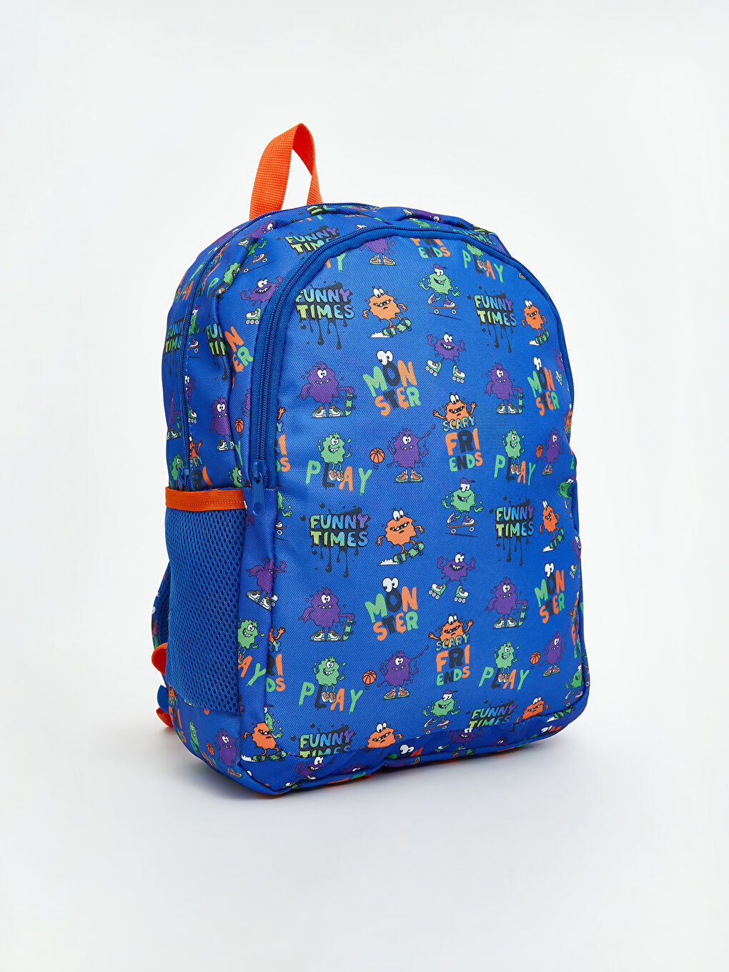 Mavi Baskılı Erkek Çocuk Okul Çantası
