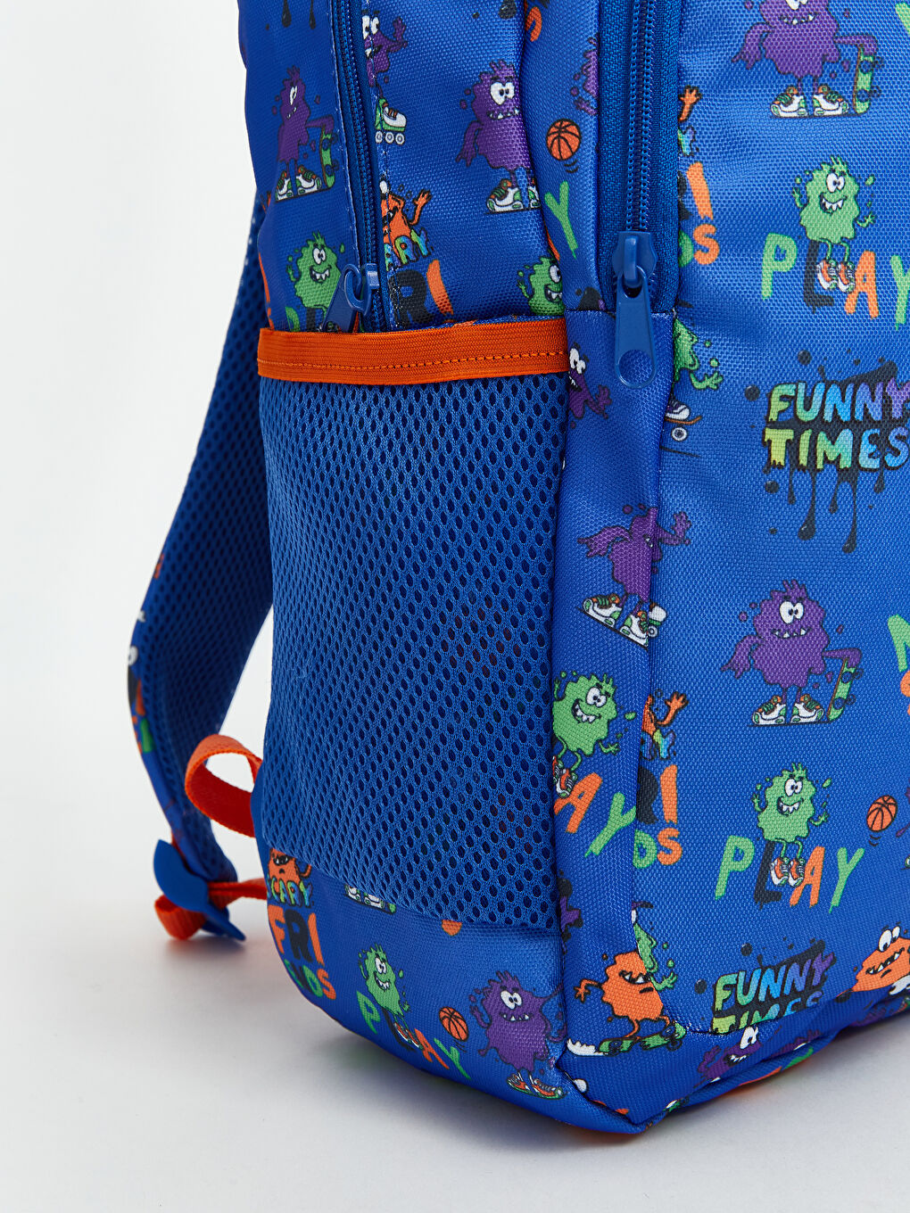 Mavi Baskılı Erkek Çocuk Okul Çantası-1