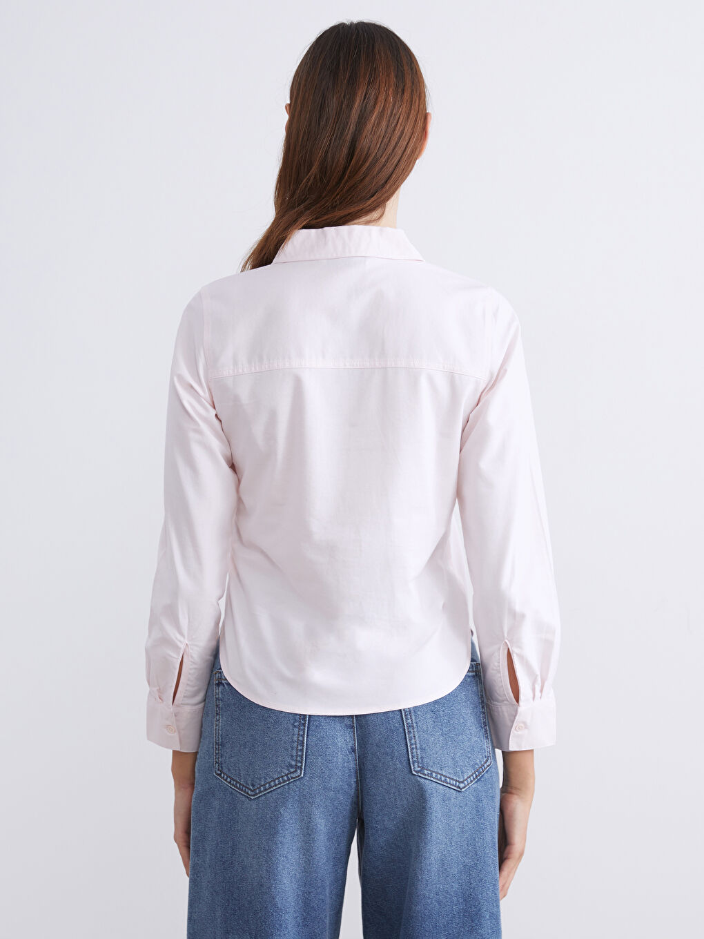 قميص نساء عادي صبّاط أكسفورد-3