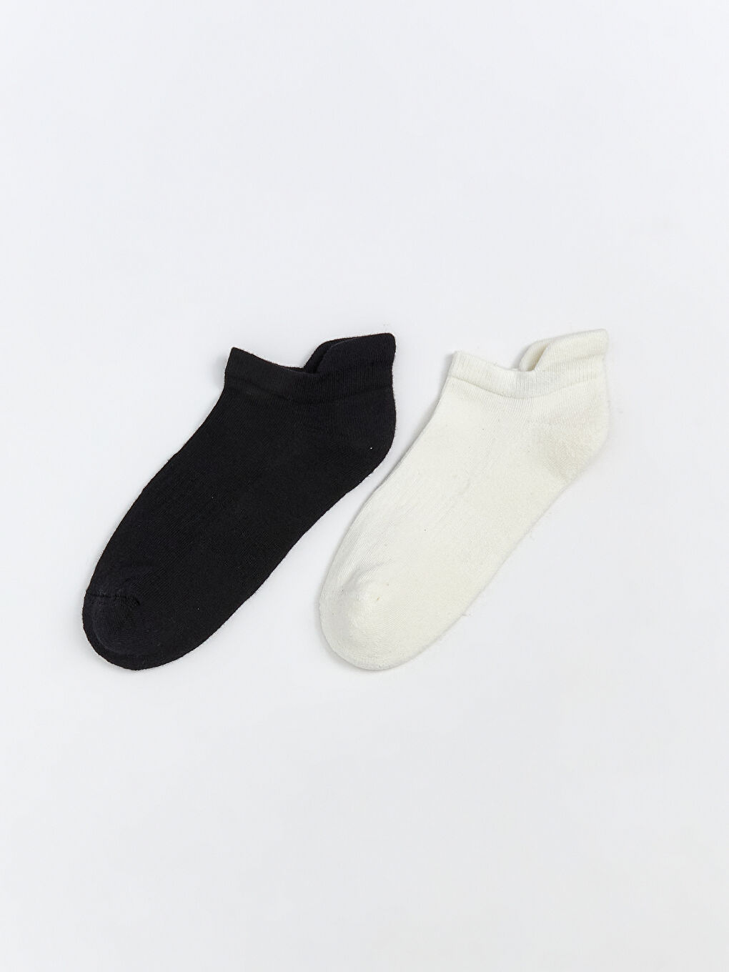 Siyah Kadın Düz Sneaker Çorap 2'li