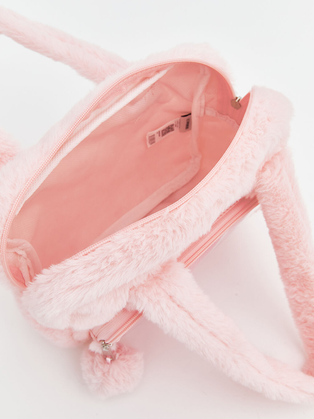 Pembe Kız Çocuk Pelüş  Kol Çantası-3