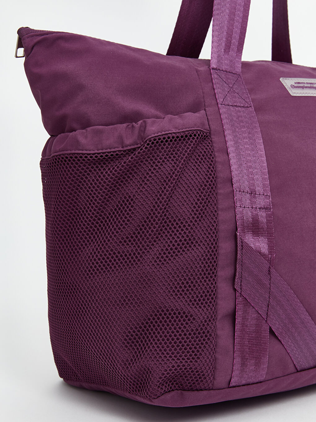 Mor Fermuarlı Kadın Spor Çantası-2