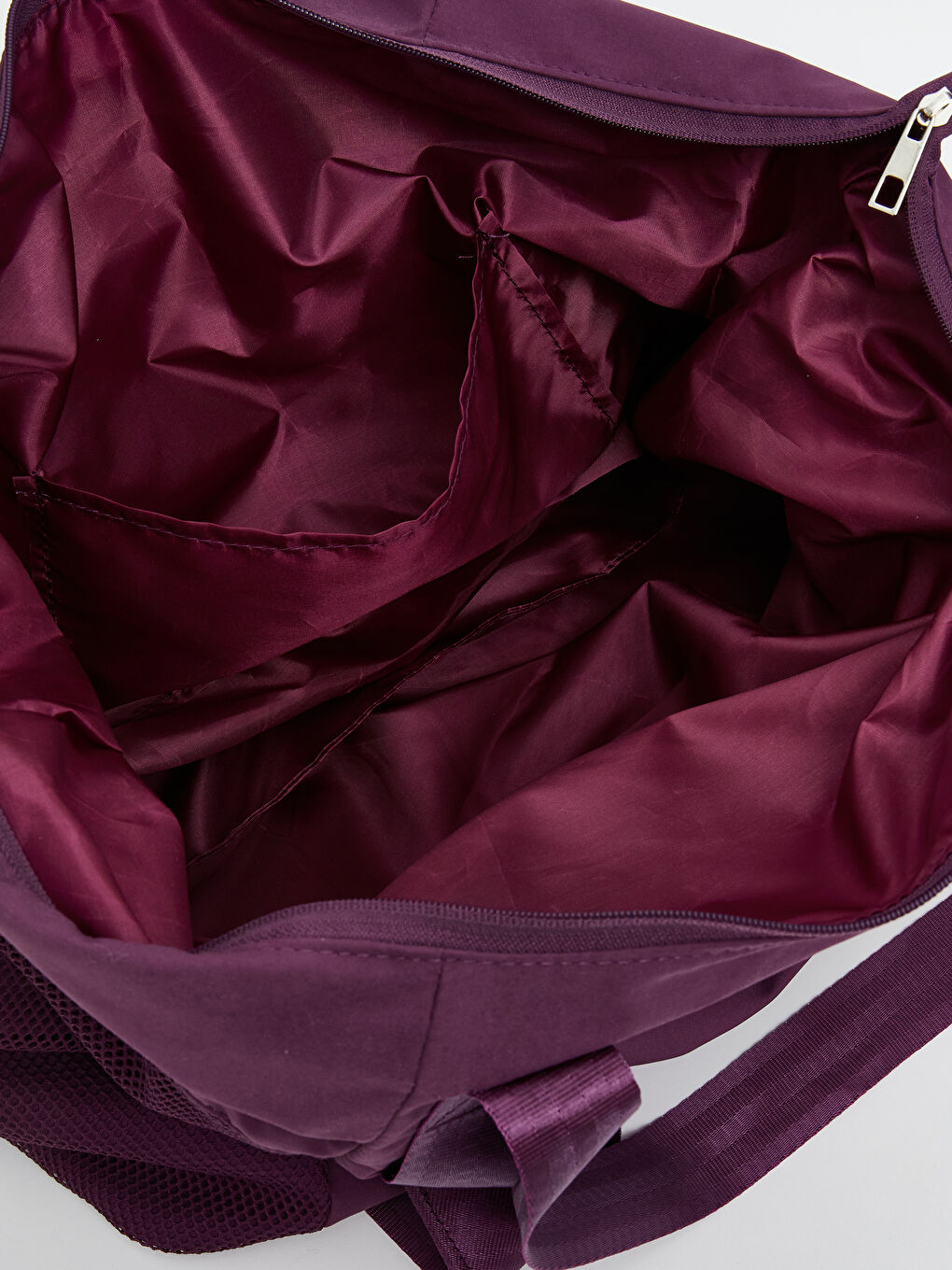 Mor Fermuarlı Kadın Spor Çantası-3