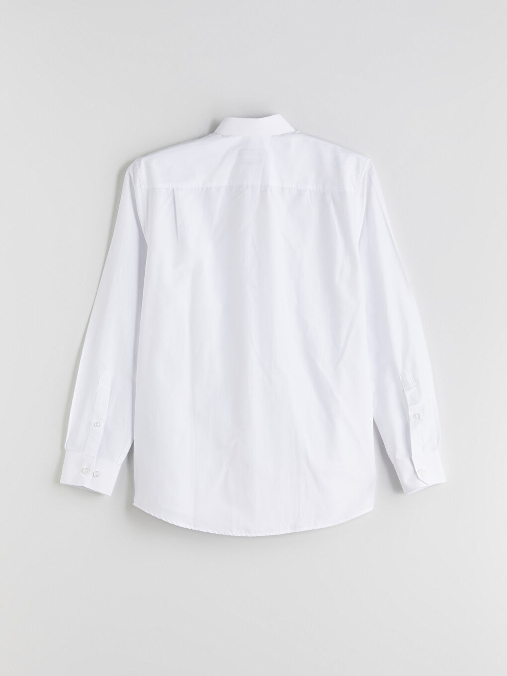 Beyaz Regular Fit Uzun Kollu Erkek Gömlek-1