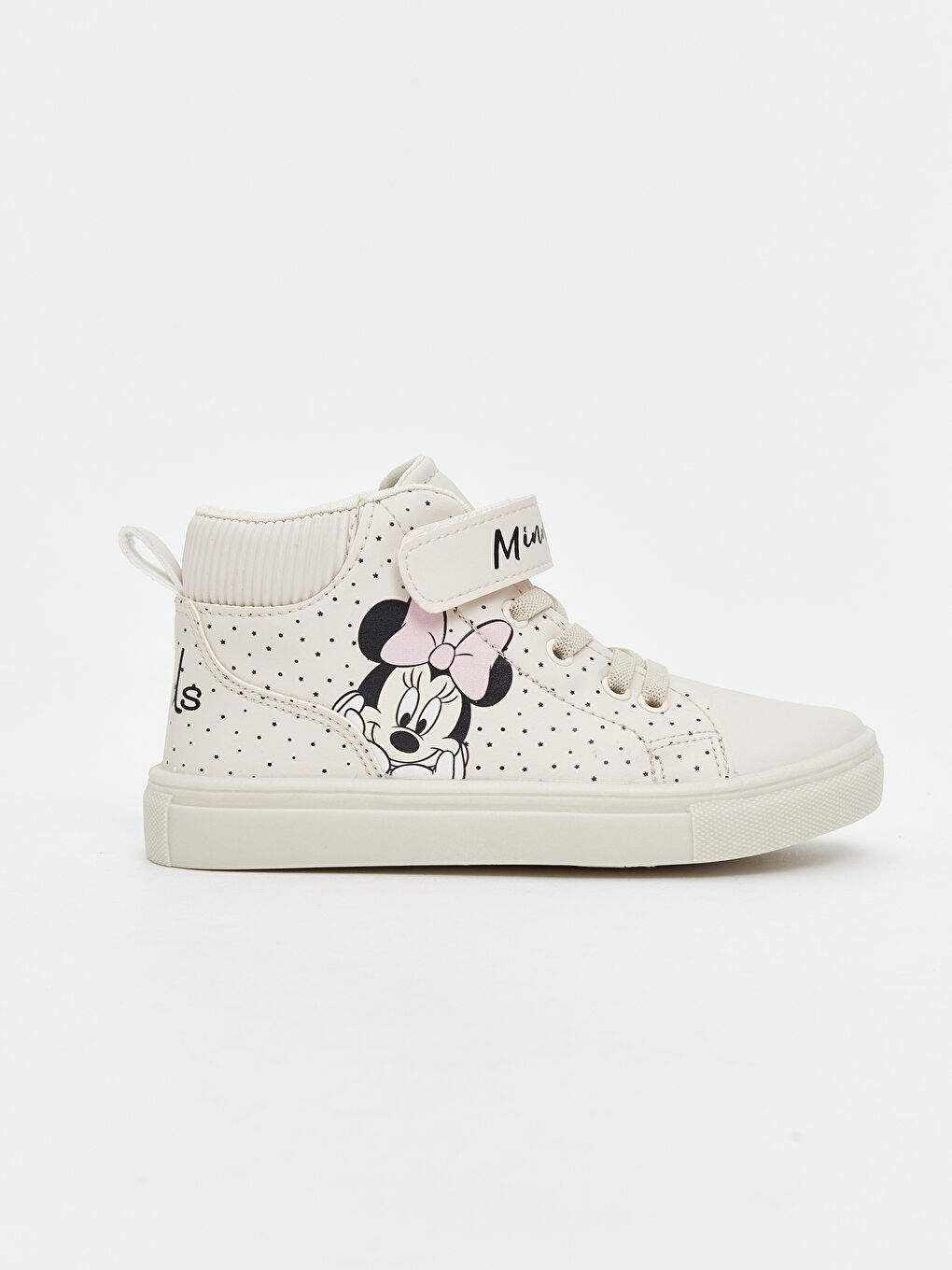 Ekru Minnie Mouse Baskılı Kız Çocuk Spor Ayakkabı-1