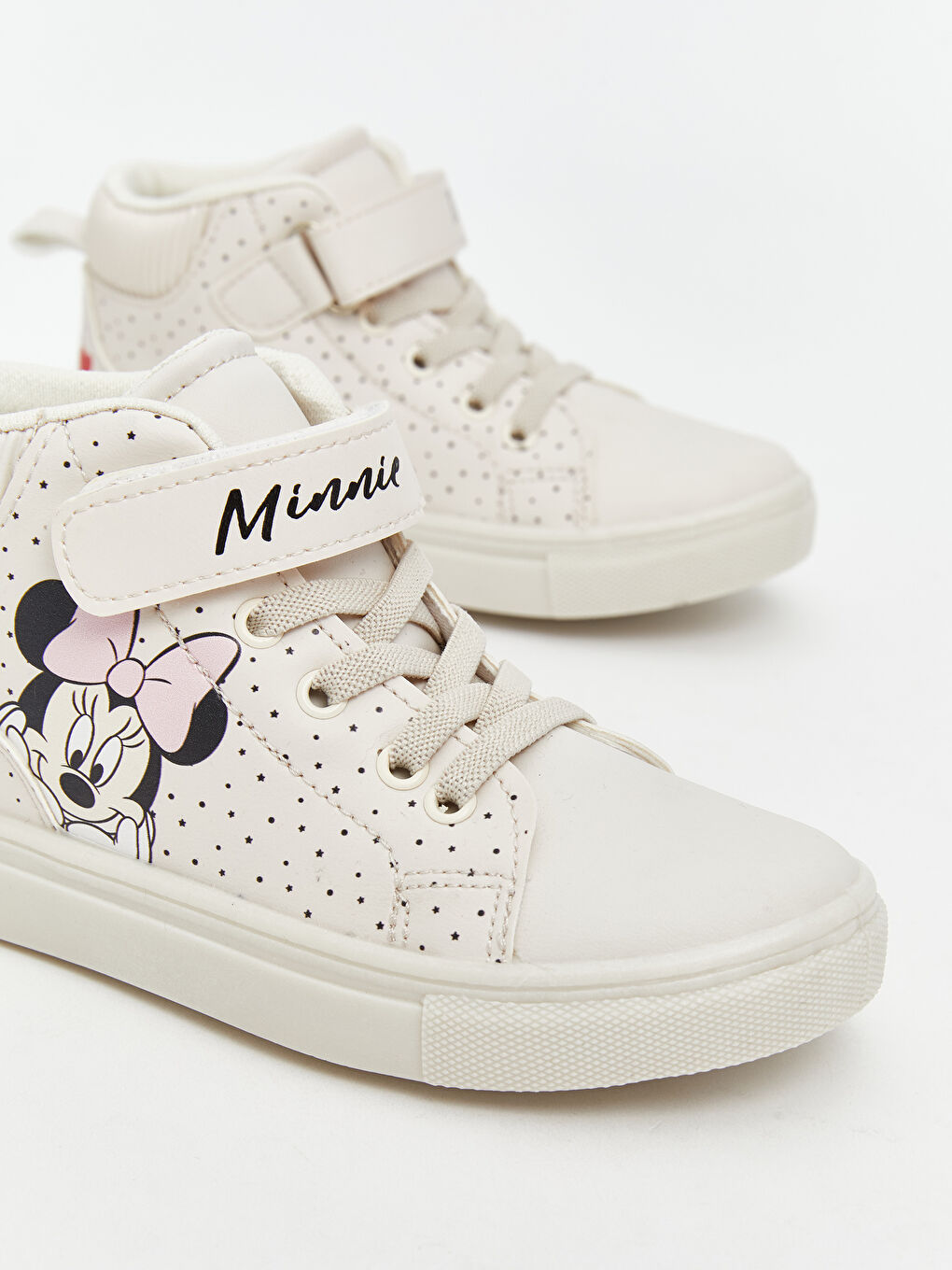 Ekru Minnie Mouse Baskılı Kız Çocuk Spor Ayakkabı-2