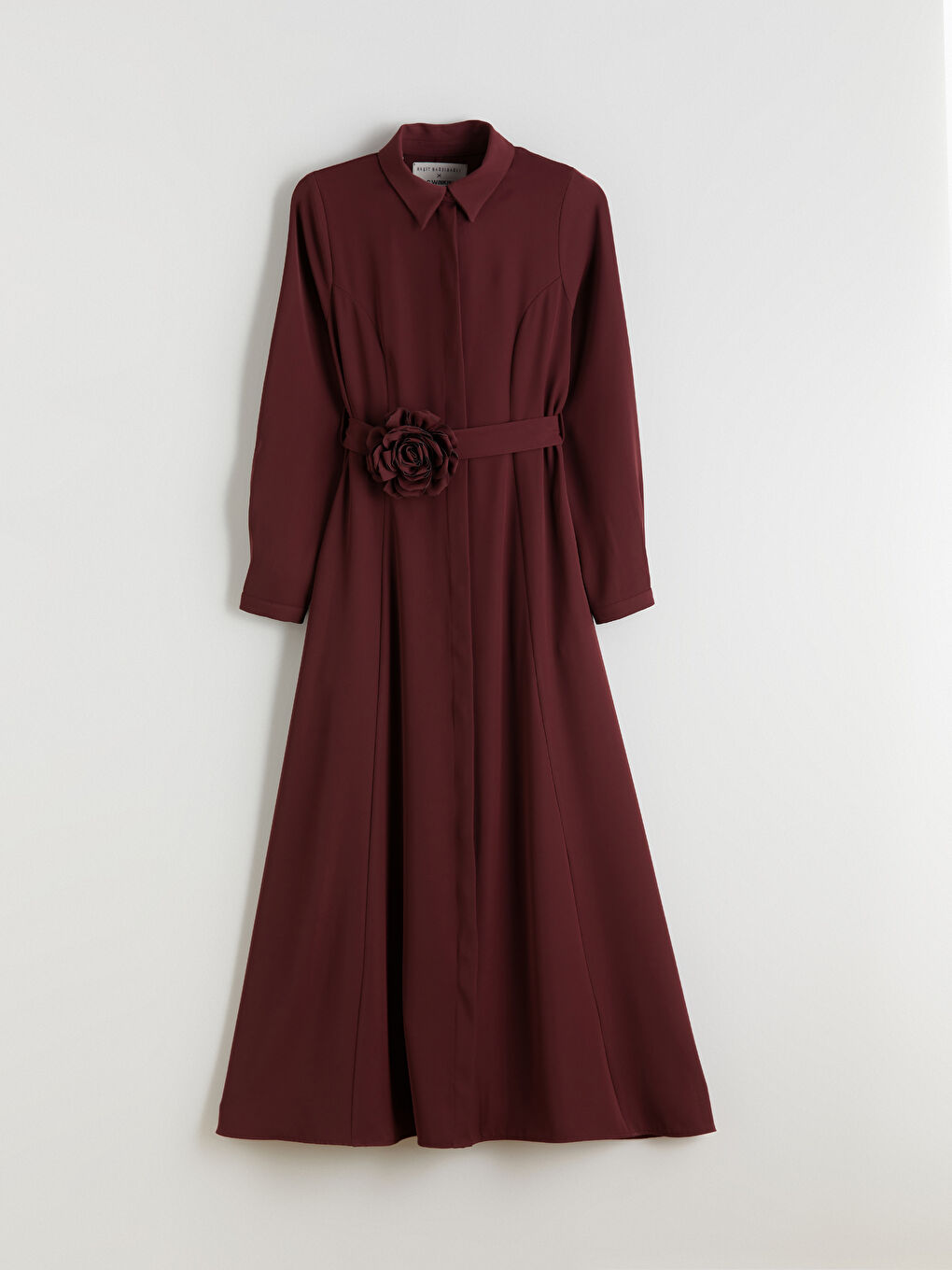 Belted Crepe Shirt Dress-7