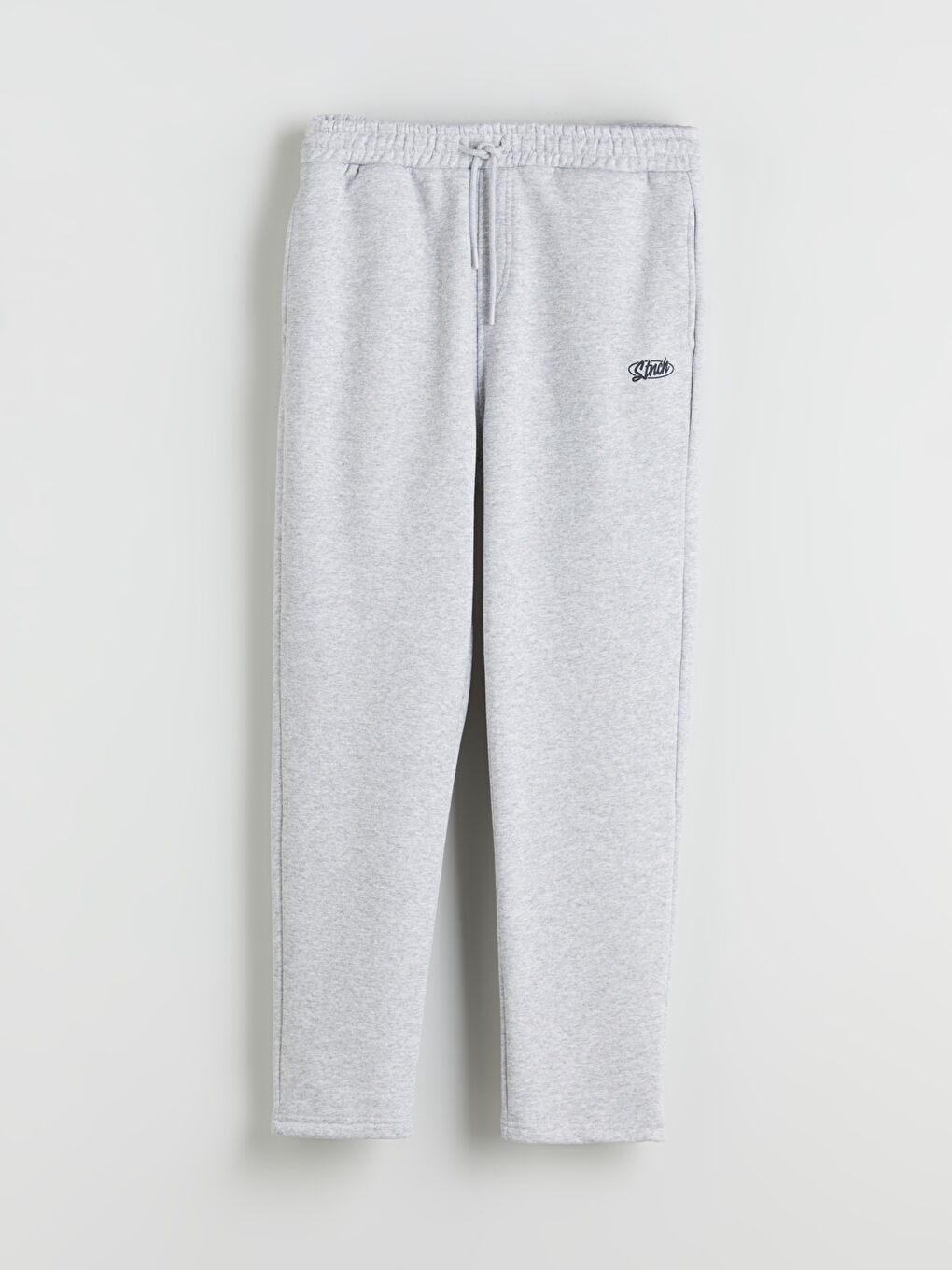 Gri Standart Kalıp Erkek Eşofman Altı-4