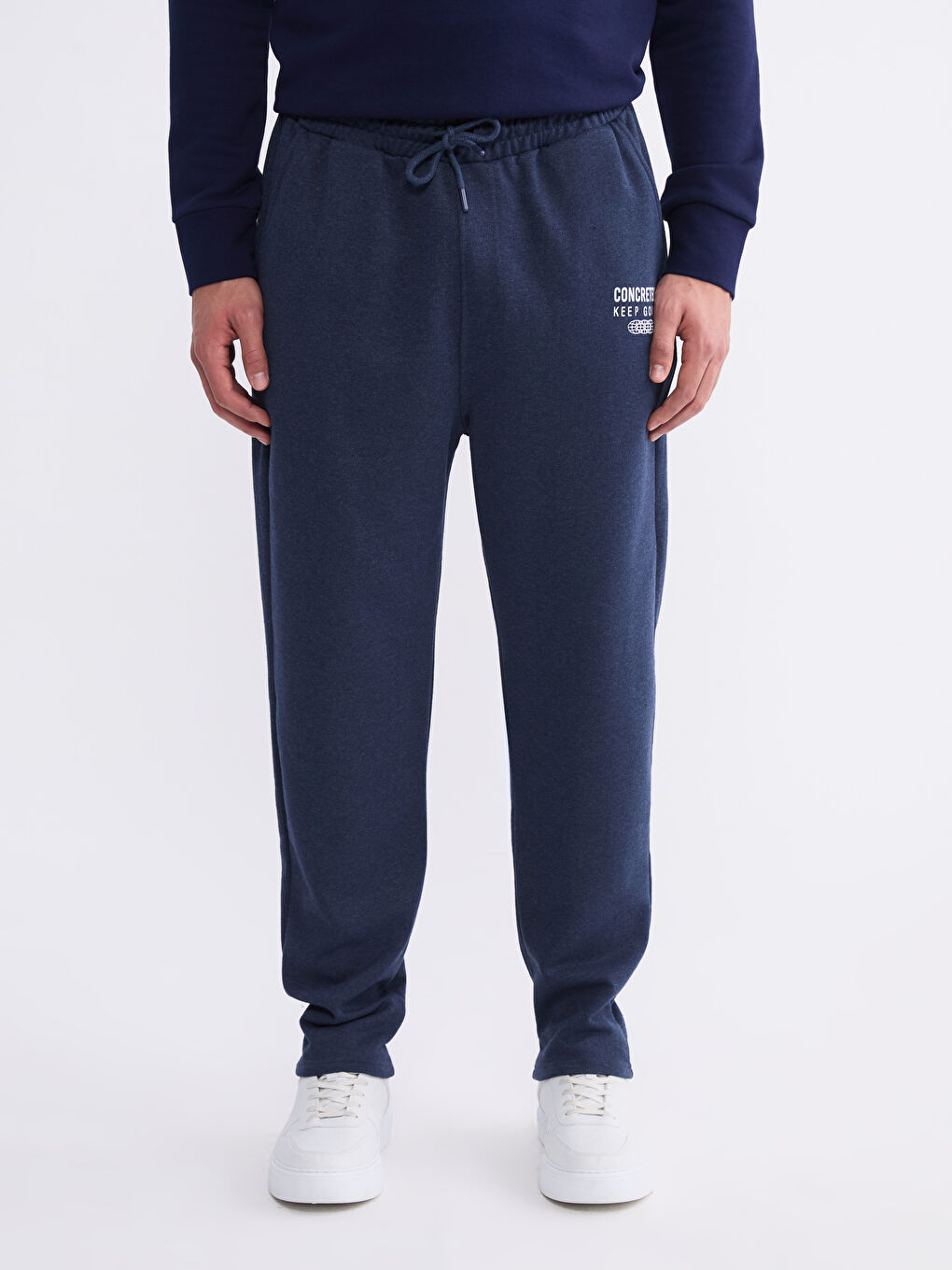 Mavi Standart Kalıp Erkek Kalın Eşofman Altı-1