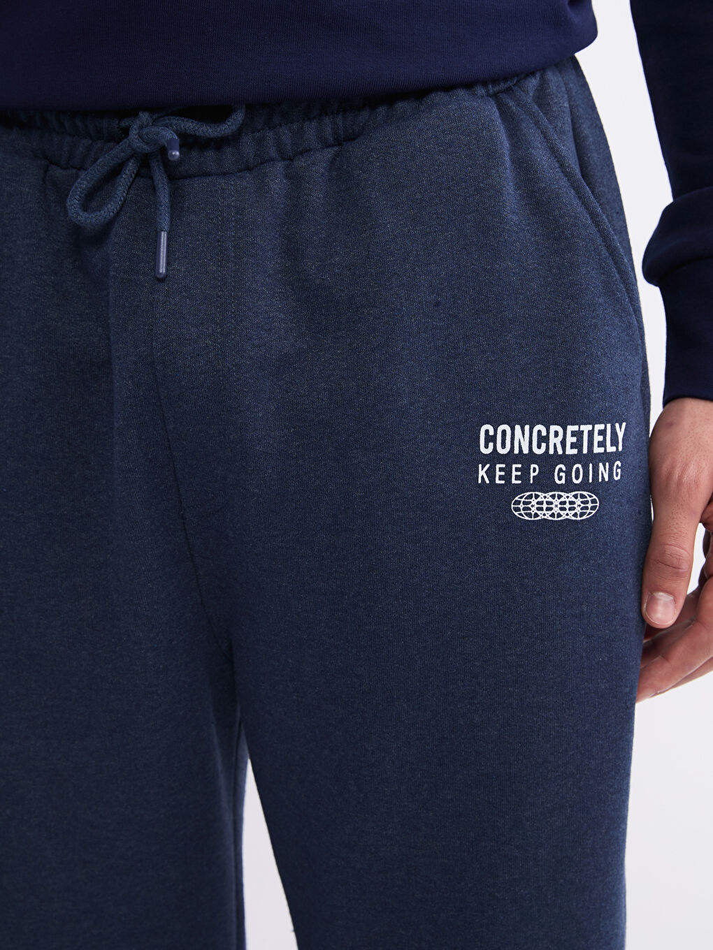 Mavi Standart Kalıp Erkek Kalın Eşofman Altı-2