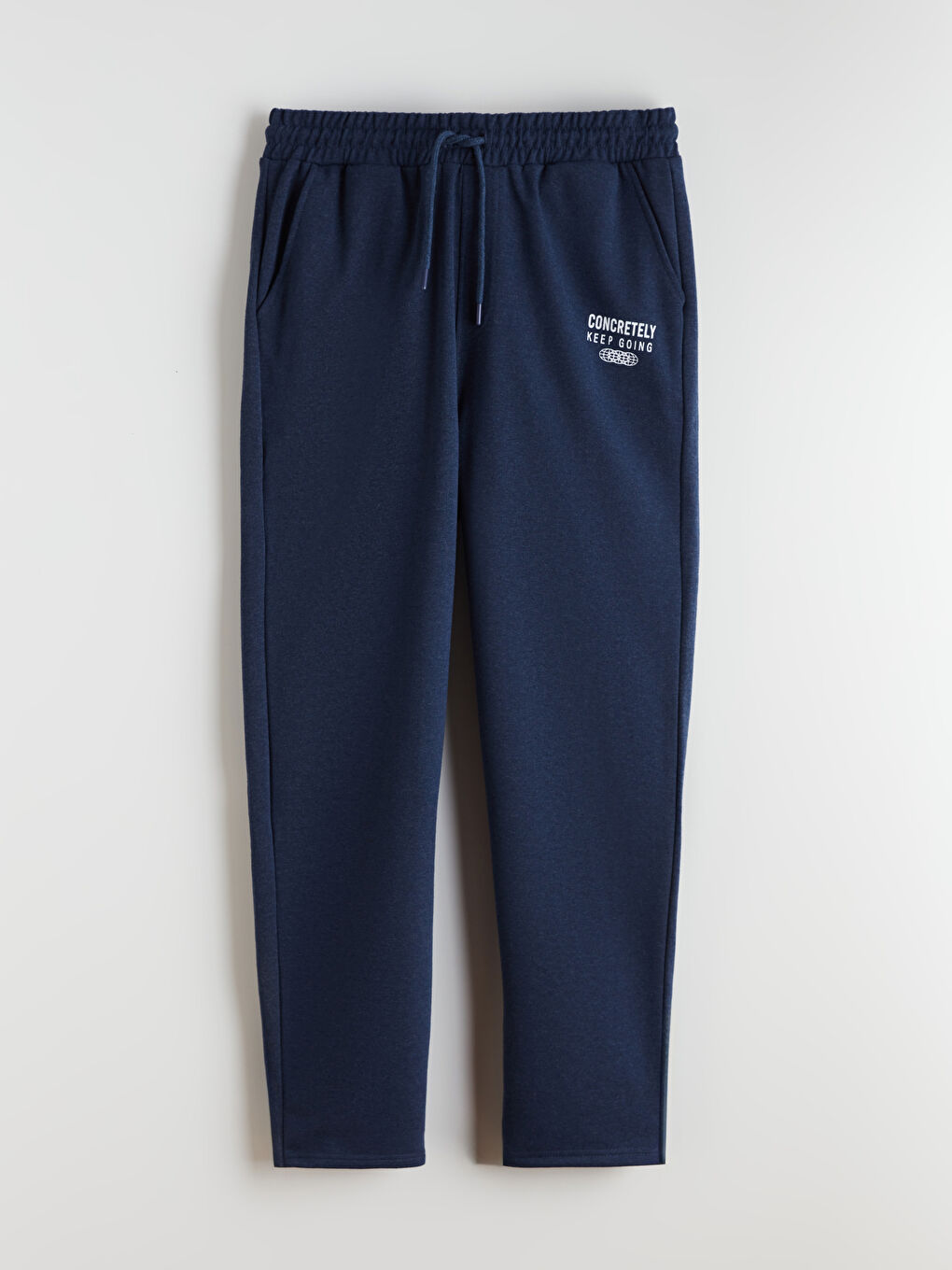 Mavi Standart Kalıp Erkek Kalın Eşofman Altı-4