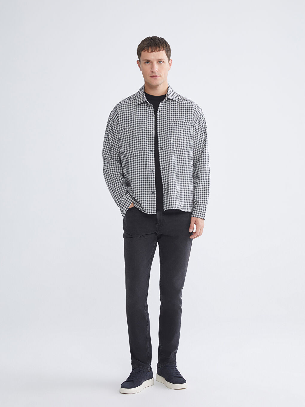 Siyah 750 Slim Fit Erkek Jean Pantolon