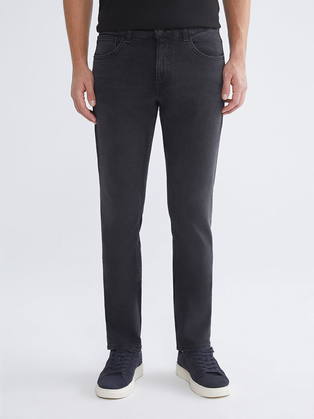 Siyah 750 Slim Fit Erkek Jean Pantolon-1