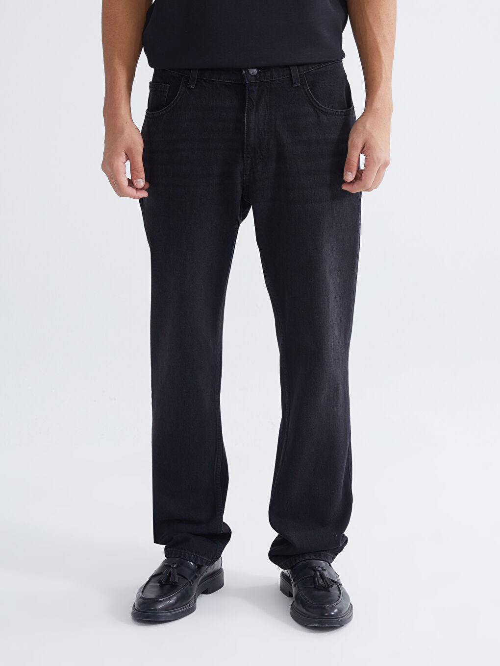 Siyah 779 Regular Fit Erkek Jean Pantolon-1