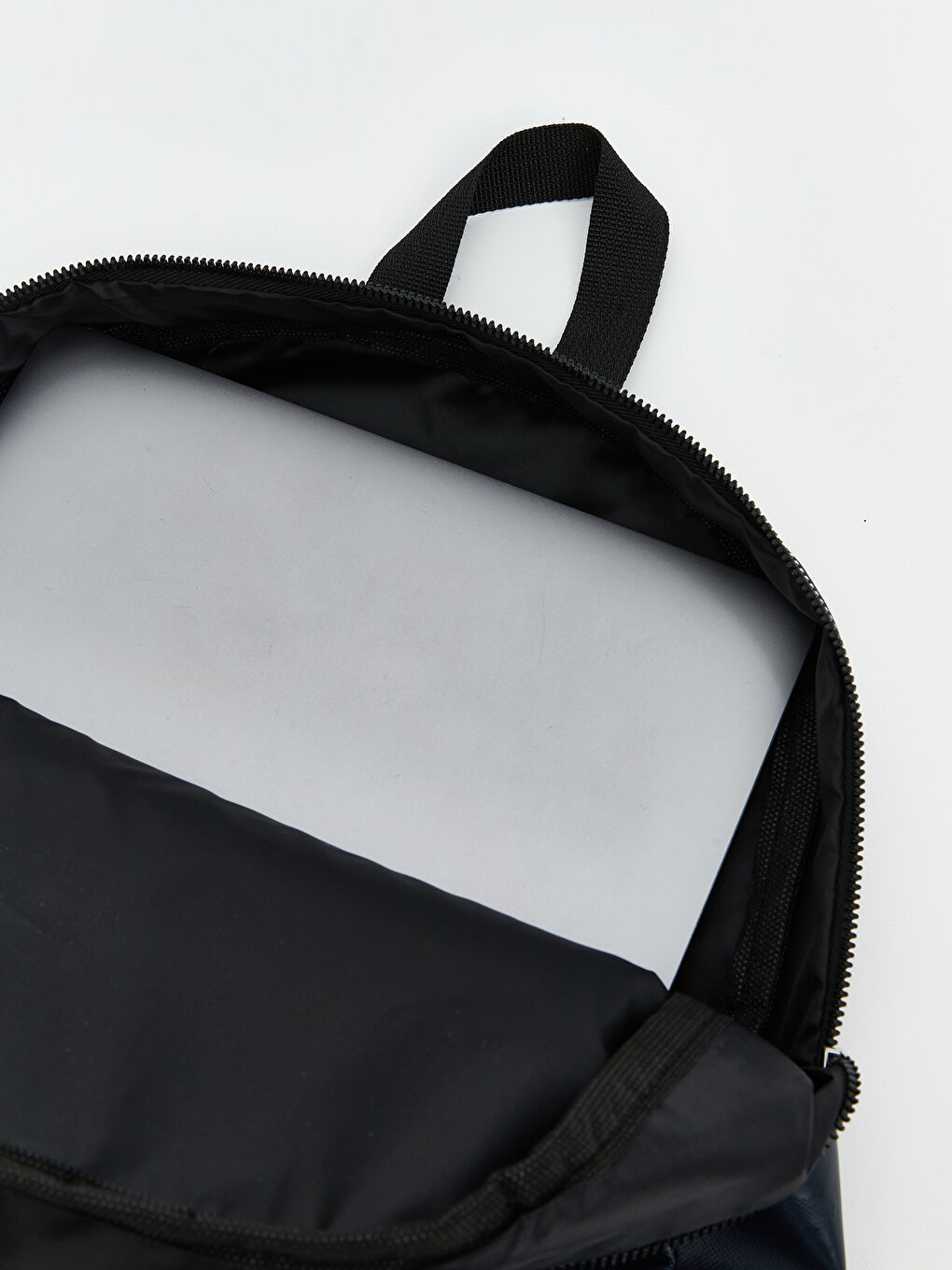 Lacivert Deri Görünümlü Erkek Sırt Çantası-2