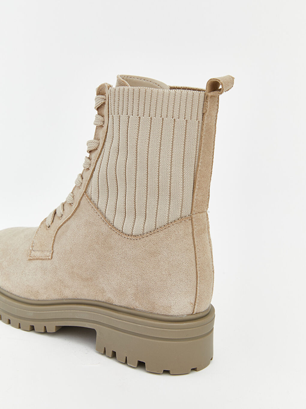 Women's Suede Look Lace-Up Boots-3