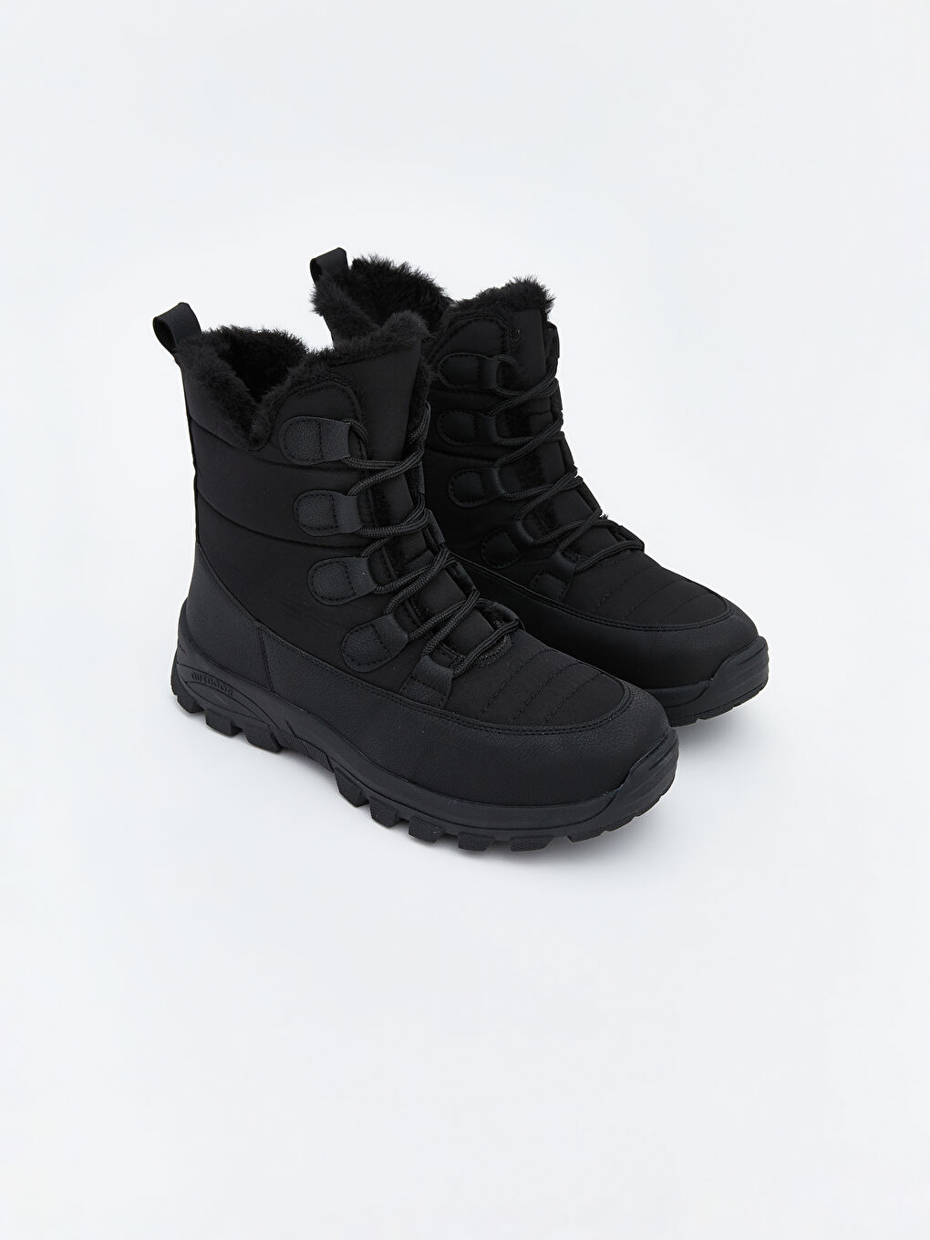 Siyah Bağcıklı Kadın Kar Botu