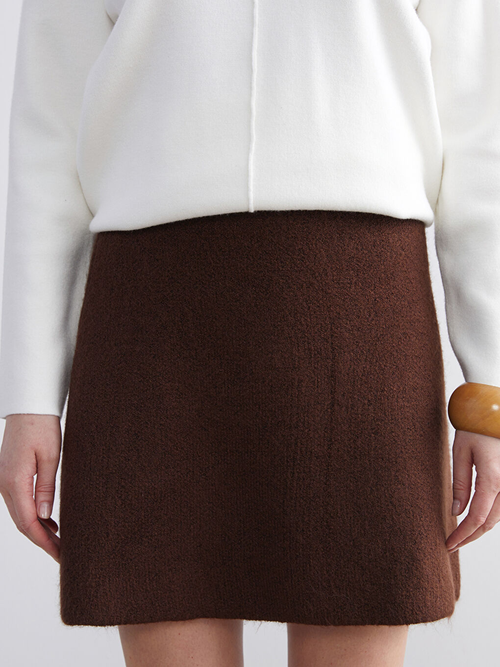 Woman BROWN Skirt-2