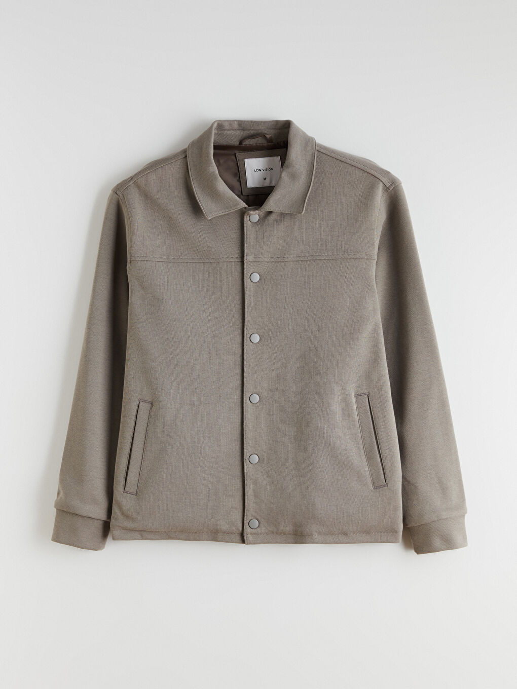 Yeşil Rahat Kalıp Uzun Kollu Erkek Gömlek Ceket-5