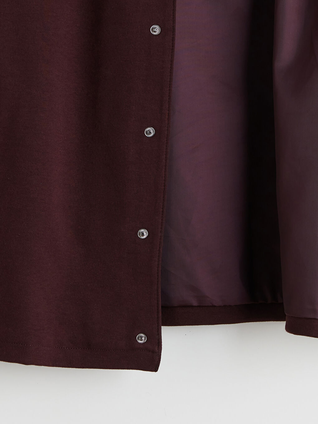 Mürdüm Rahat Kalıp Uzun Kollu Erkek Gömlek Ceket-5