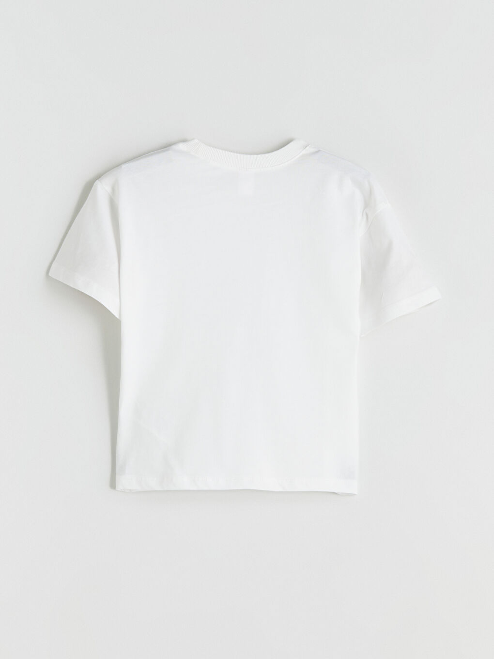 Ekru Bisiklet Yaka Basic Erkek Çocuk Tişört-2