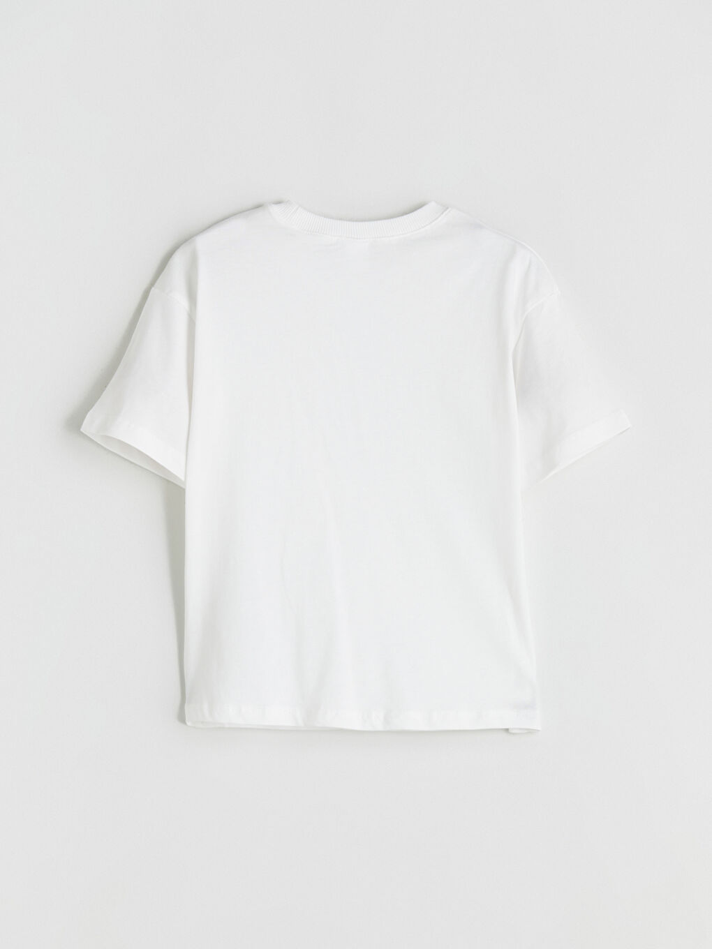 Ekru Bisiklet Yaka Basic Erkek Çocuk Tişört-2