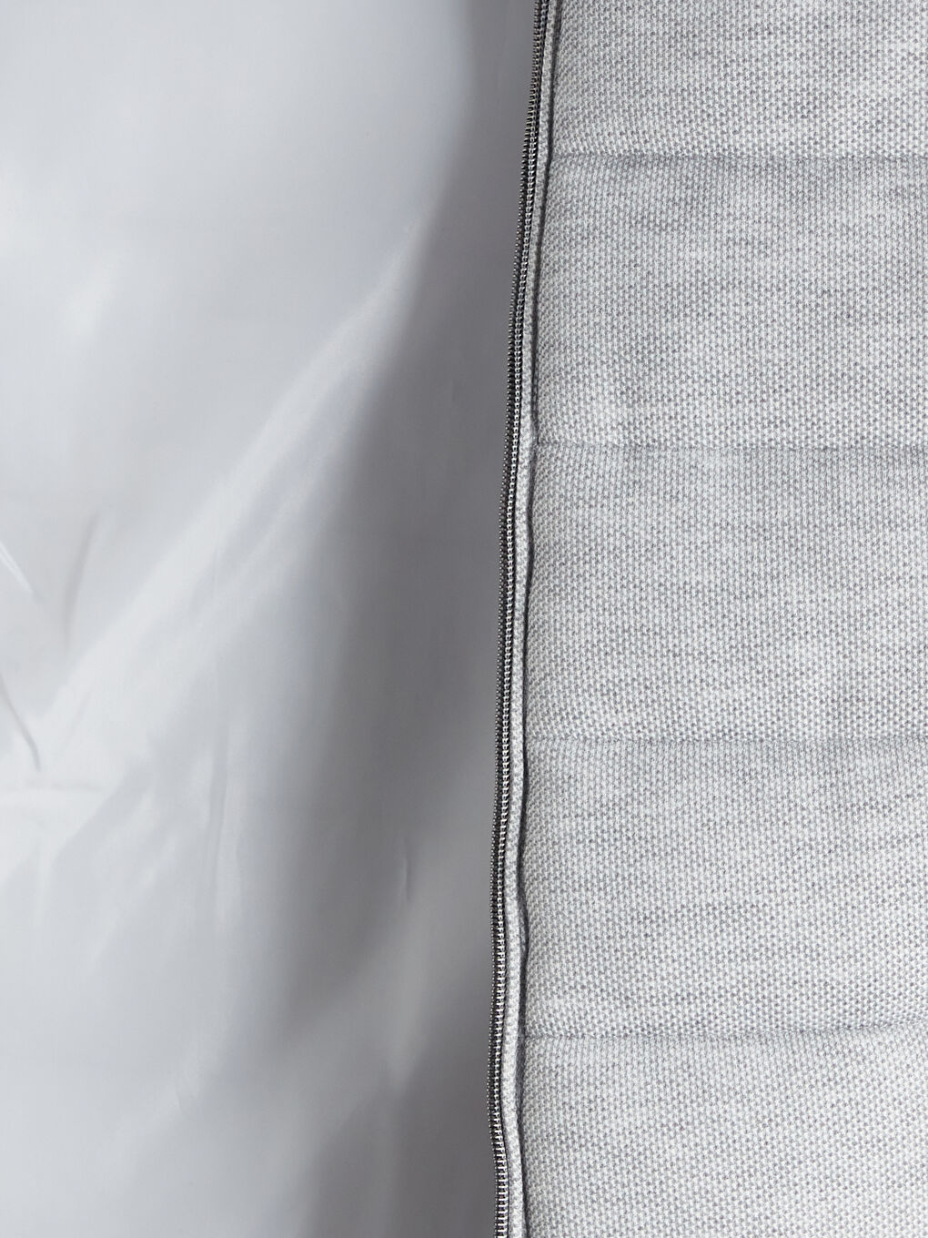 Gri Slim Fit Dik Yaka Erkek Şişme Yelek-6