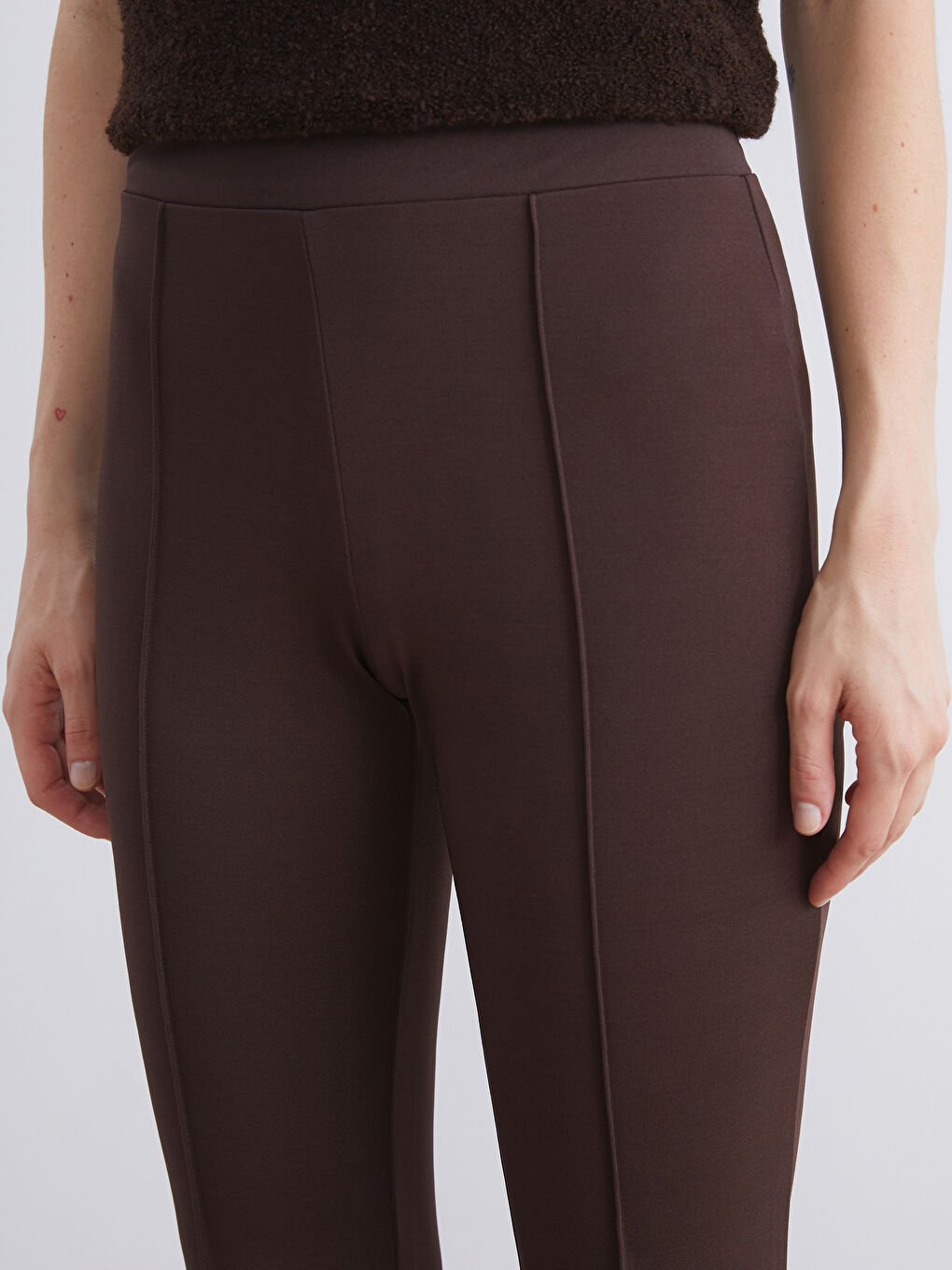 Elastic Waist Spanish Leg Women's Leggings Trousers-2