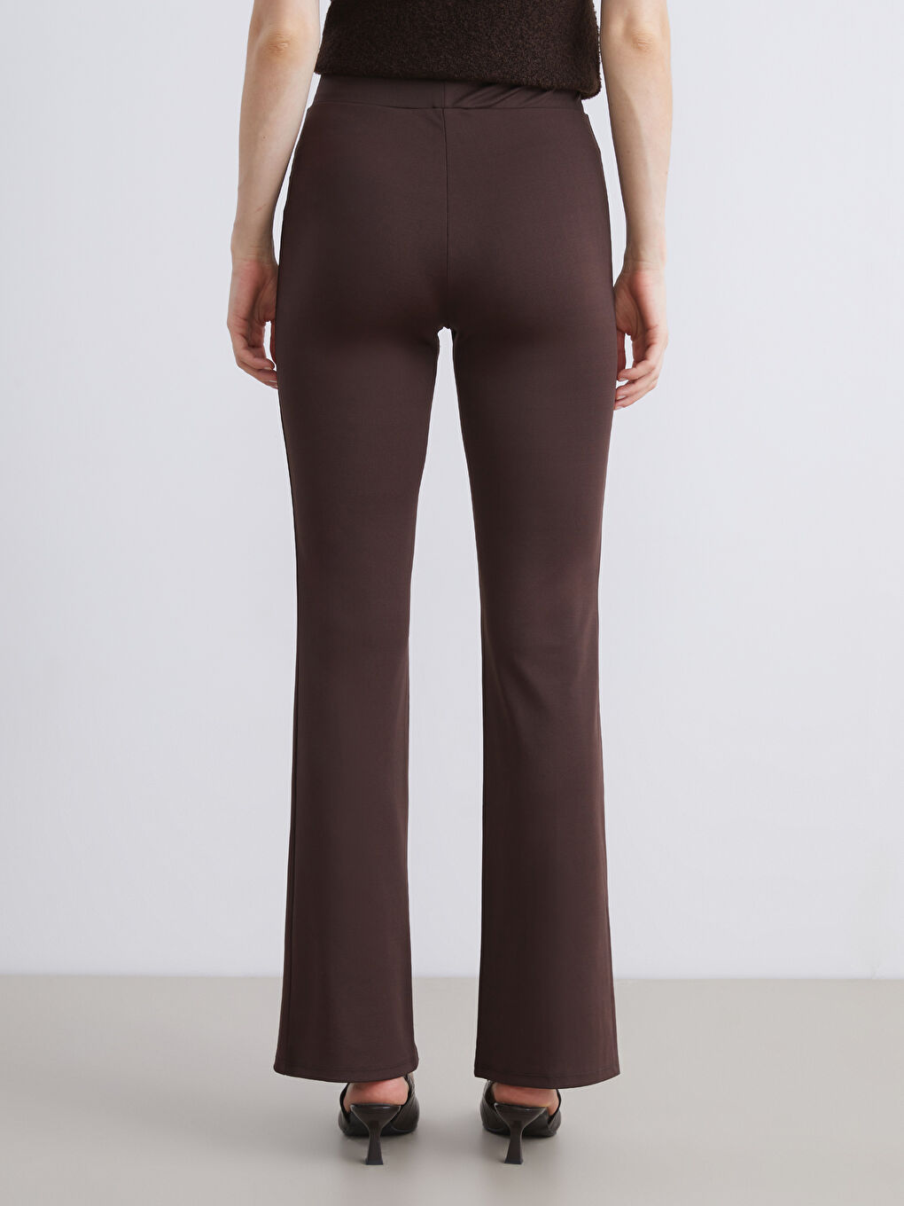Elastic Waist Spanish Leg Women's Leggings Trousers-3