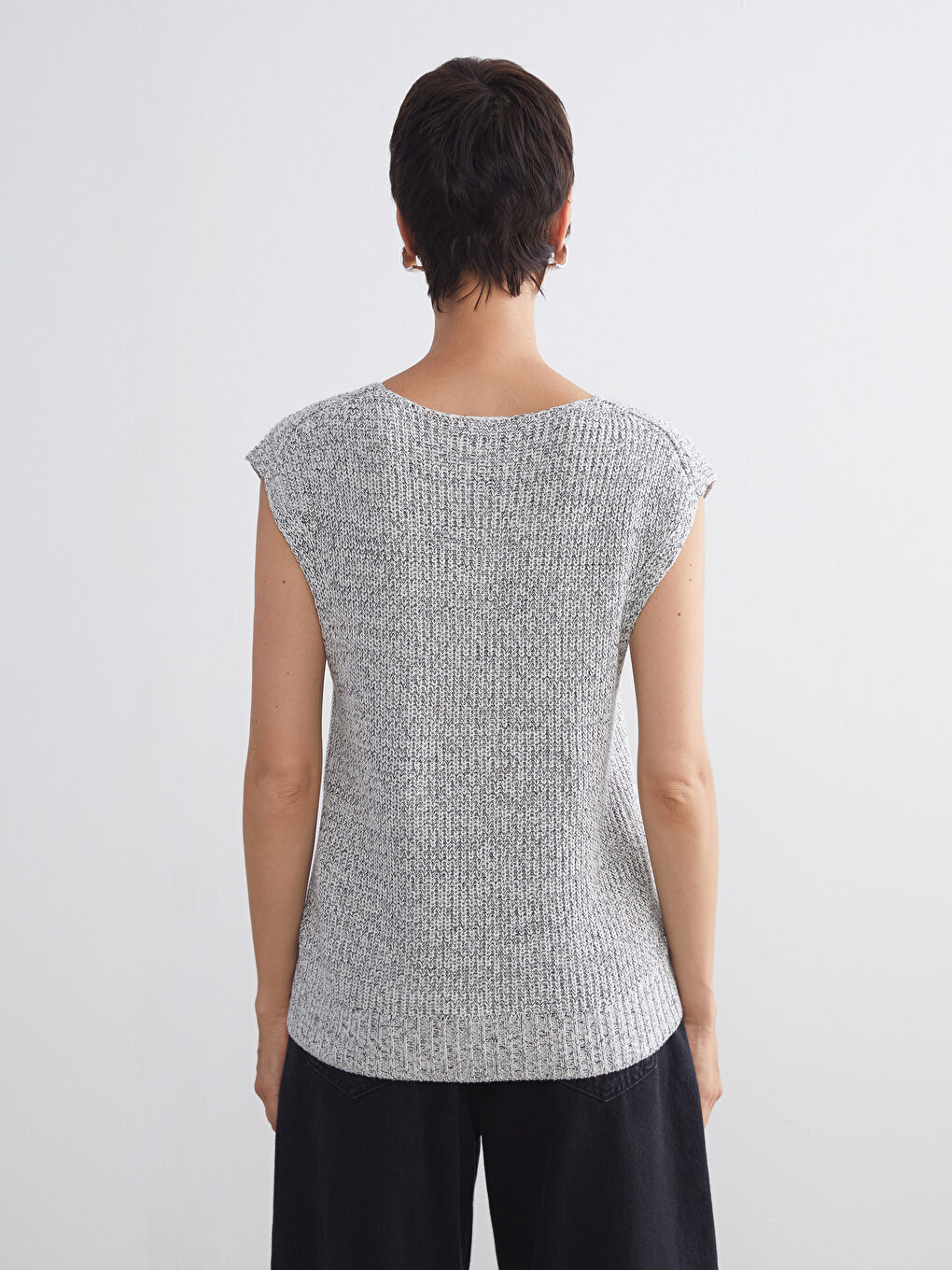 LCW Vision Woman GREY Waistcoat -W5J189Z8-CUZ