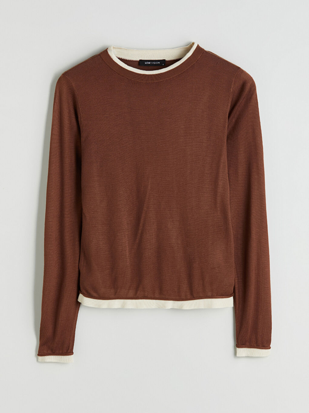 Crew Neck Women's Knitwear Sweater-4