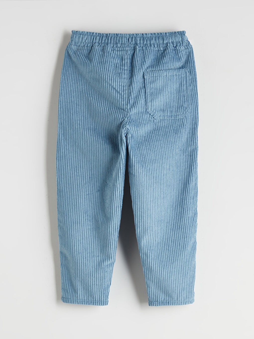 Mavi Beli Lastikli Erkek Çocuk Kadife Pantolon-1