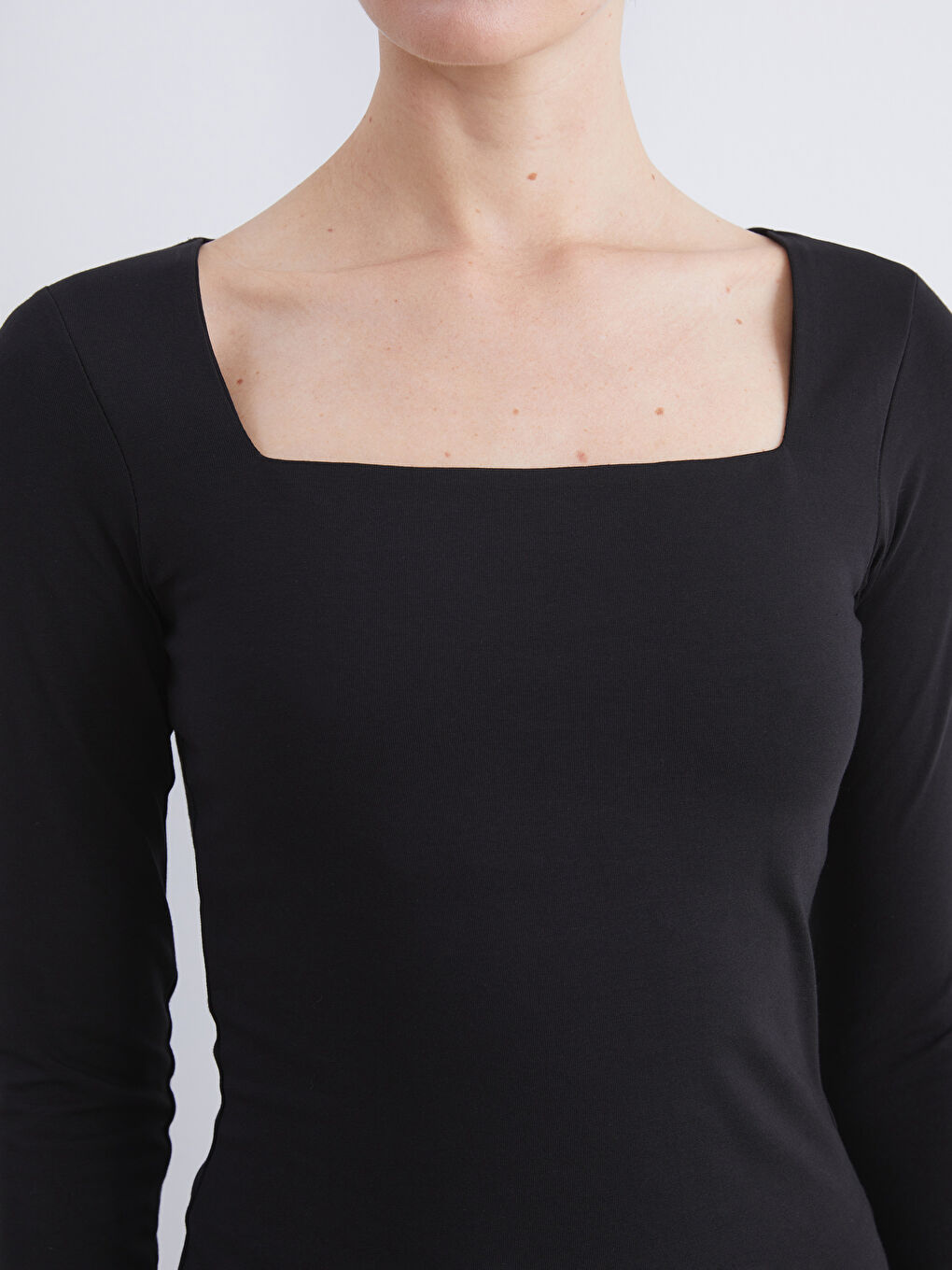 Square Collar Women's T-Shirt-2