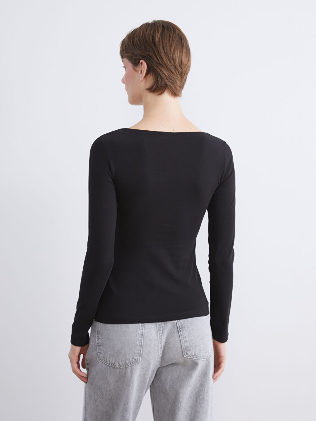 Square Collar Women's T-Shirt-3