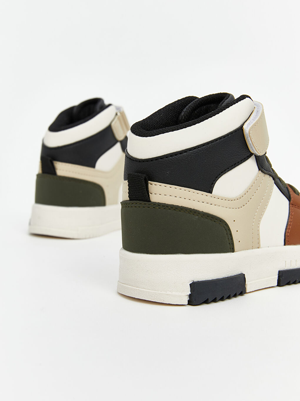 Haki Renk Bloklu Bilek Boy Erkek Çocuk Spor Ayakkabı-4