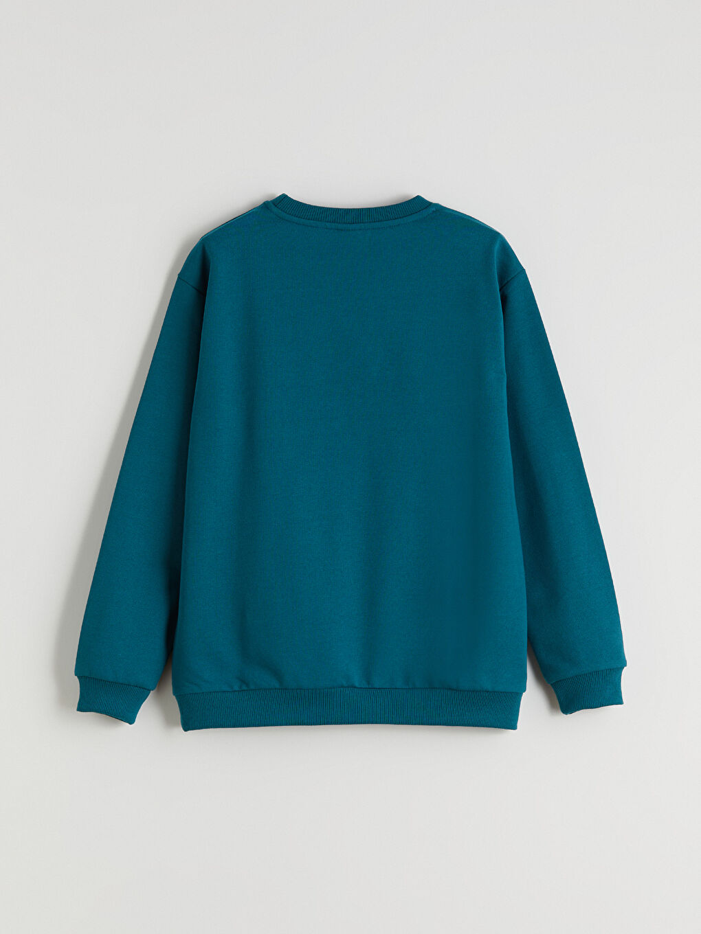 Petrol Bisiklet Yaka Erkek Çocuk Sweatshirt-2