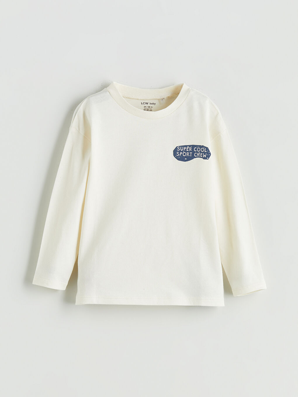 LCW baby Crew Neck Long Sleeve Baby Boys' T-Shirt 2 Pack -W5J266Z1-FDL