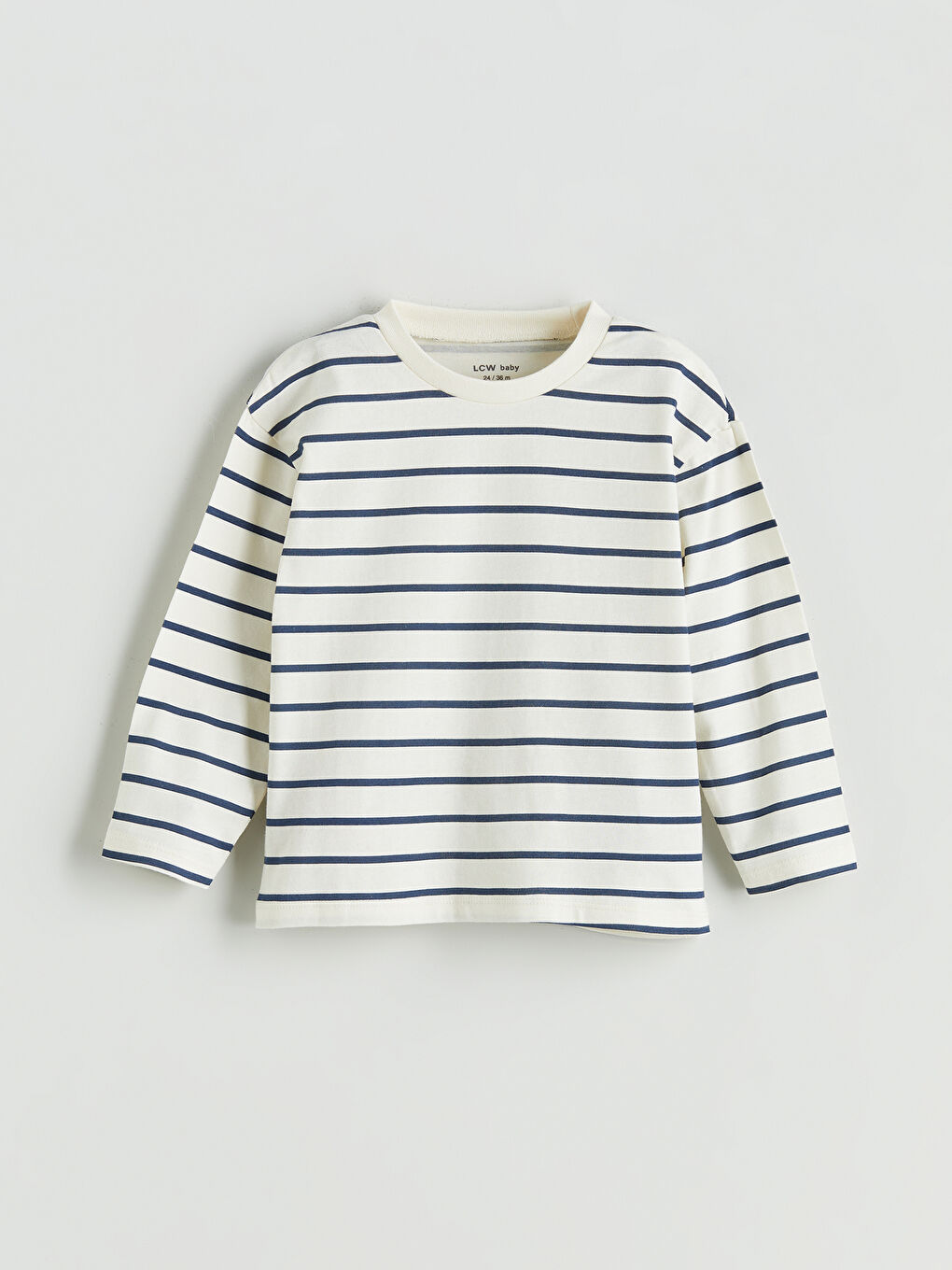 LCW baby Crew Neck Long Sleeve Baby Boys' T-Shirt 2 Pack -W5J266Z1-FDL