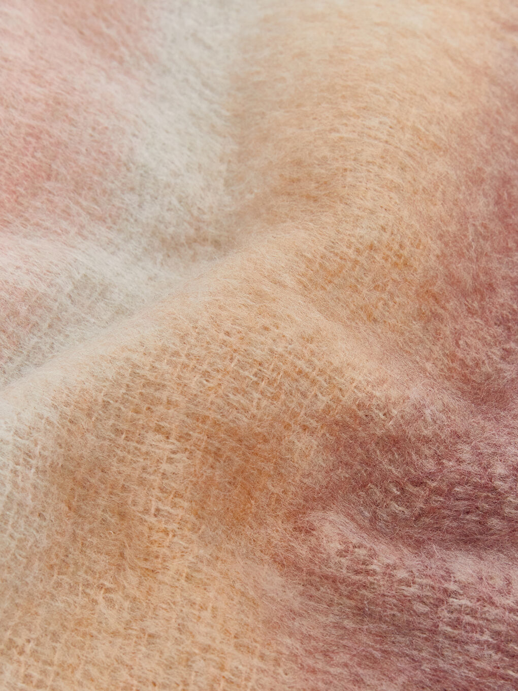 Pembe Püsküllü Kadın Atkı-2