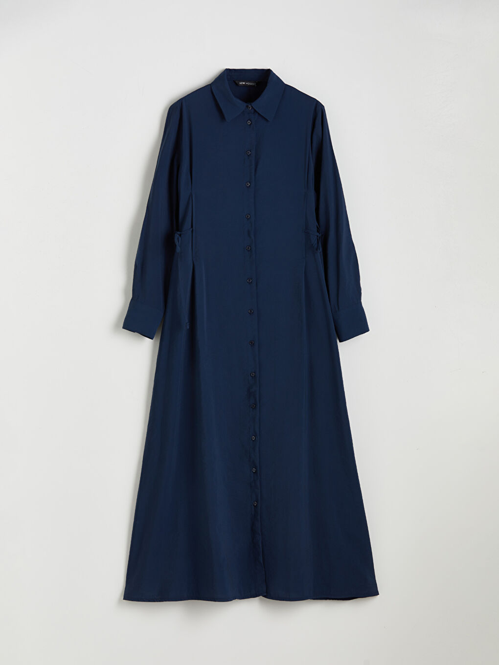 LCW Modest Modal Blend Shirt Dress -W5J285Z8-ZPK