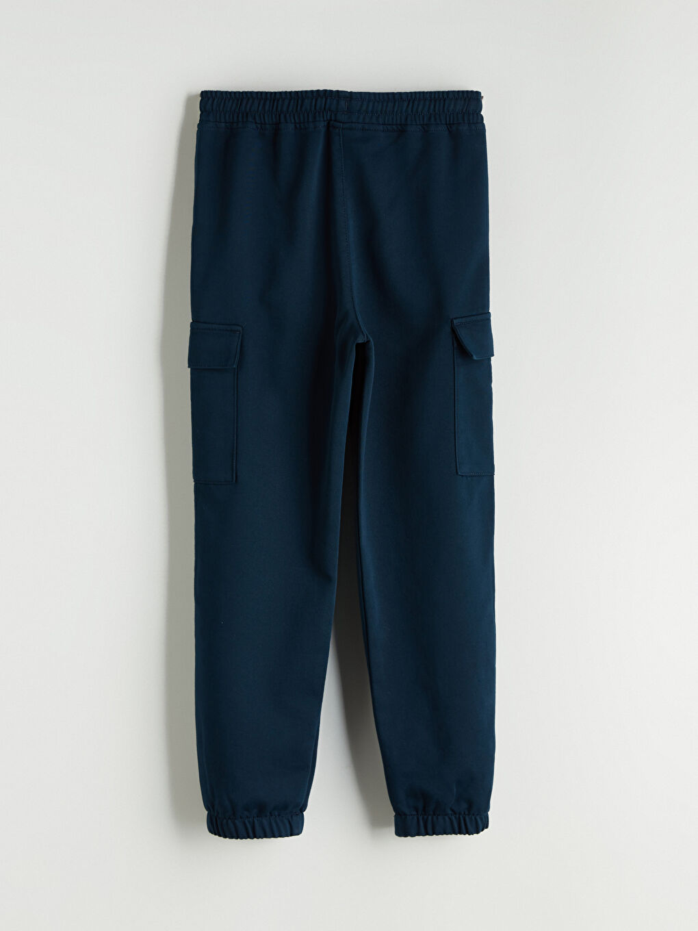 Lacivert Beli Lastikli Erkek Çocuk Kargo Jogger Pantolon-4