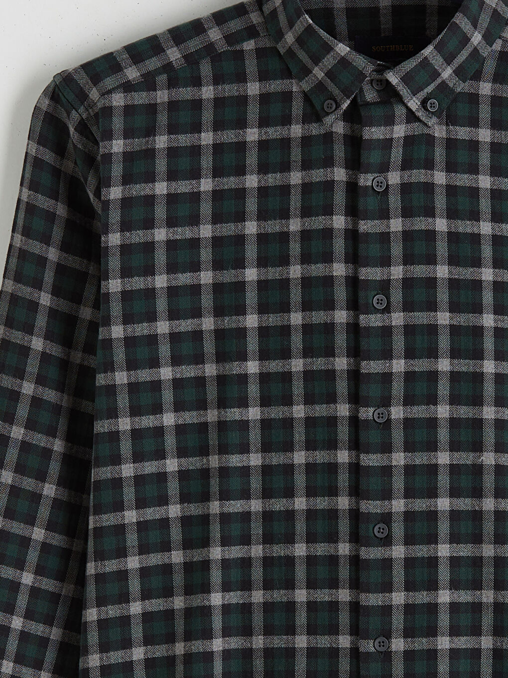 کراسی فلانێل سه‌وز پیاو-5